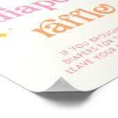 Sunshine Baby shower Luier Raffle teken Poster (Hoek)