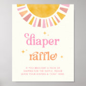 Sunshine Baby shower Luier Raffle teken Poster (Voorkant)