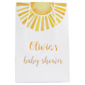 Sunshine baby shower Medium Gift Bag Medium Cadeauzakje (Voorkant)