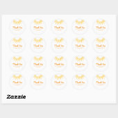 Sunshine Baby shower Minimalist Bedankt Ronde Sticker (Vel)