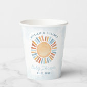 Sunshine Baby shower Paper Cups Papieren Bekers (Achterkant)