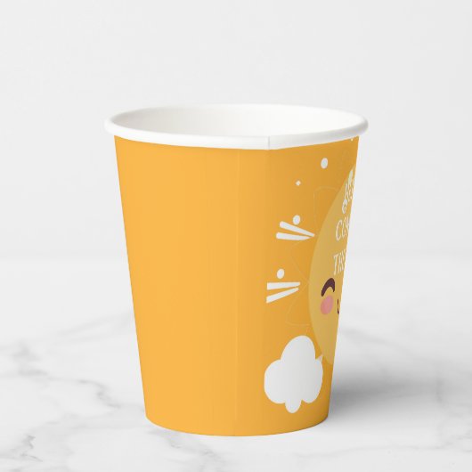 Sunshine baby shower papieren bekers (Rechts)