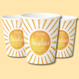 Sunshine Baby shower Papieren Bekers