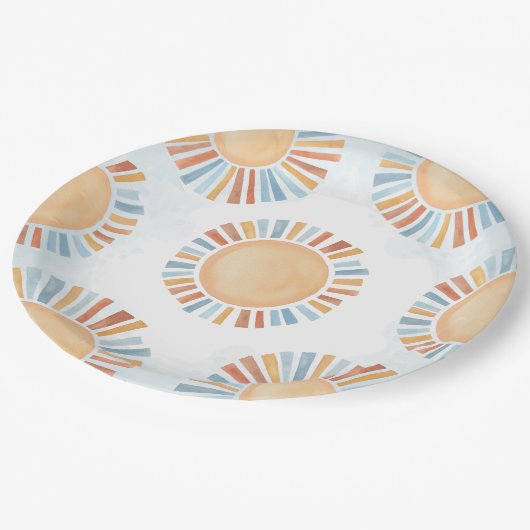 Sunshine Baby shower Papieren Bordje (Gekanteld)