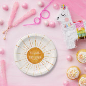 Sunshine Baby shower Papieren Bordje (Feest)
