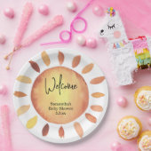 Sunshine baby shower papieren bordje (Feest)