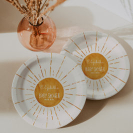 Sunshine Baby shower Papieren Bordje