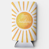 Sunshine Baby shower Seltzer Blikjeskoeler (Voorkant)