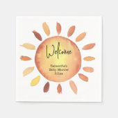 Sunshine baby shower servet (Voorkant)