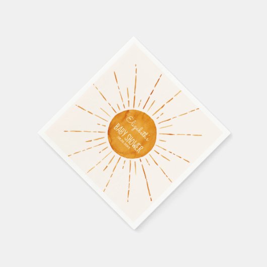 Sunshine Baby shower Servet (Hoek)