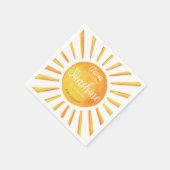 Sunshine Baby shower Servet (Hoek)