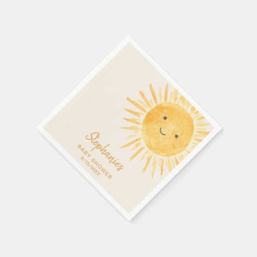 Sunshine Baby shower Servet (Hoek)