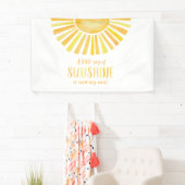 Sunshine baby shower spandoek (Insitu)
