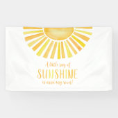 Sunshine baby shower spandoek (Horizontaal)