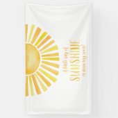 Sunshine baby shower spandoek (Verticaal)