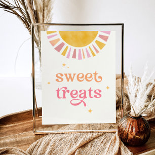 Sunshine Baby shower Sweet Treats teken Poster