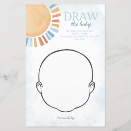 Sunshine Baby shower Teken de Baby spel