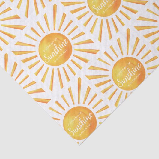 Sunshine Baby shower Tissuepapier (Detail)