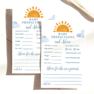 Sunshine Baby shower Voorspellingen & Advies