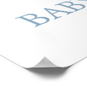 Sunshine Baby shower Welkom Poster (Hoek)