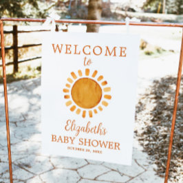 Sunshine Baby shower Welkom Poster
