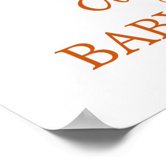 Sunshine Baby shower Welkom Poster (Hoek)