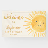 Sunshine Baby shower Welkom Spandoek (Horizontaal)