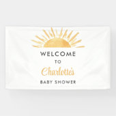 Sunshine Baby shower Welkom Spandoek (Horizontaal)