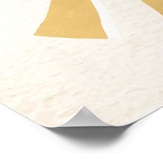 Sunshine Baby shower WelkomstPoster Poster (Hoek)