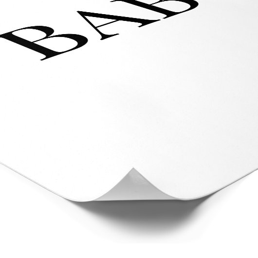 Sunshine Baby shower Welkomstteken Poster (Hoek)