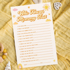 Sunshine Baby shower Wie kent mama beste spel