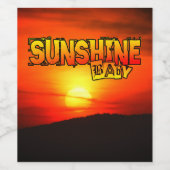 Sunshine Baby Wijn Etiket (Enkel label)