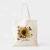 Sunshine Be the Sunshine Sunflower | Tote Bag (Voorkant)