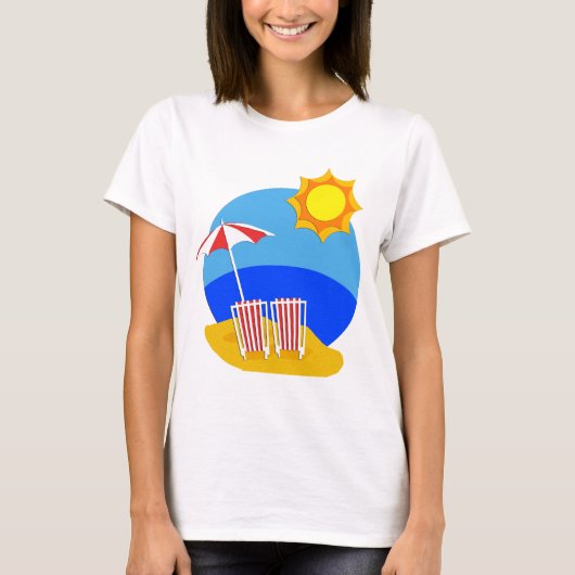 Sunshine Beach Day T-shirt (Voorkant)
