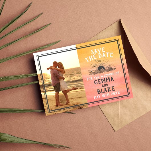 Sunshine Beach Destination Ocean Sunrise Sunset Save The Date