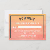 Sunshine Beach Destination Ocean Sunset Sunrise RSVP Kaartje (Voorkant)