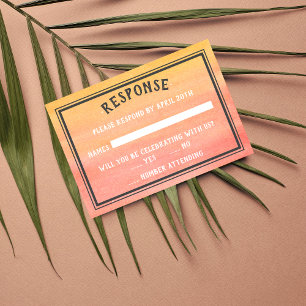 Sunshine Beach Destination Ocean Sunset Sunrise RSVP Kaartje