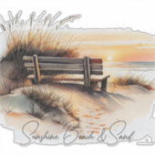 Sunshine Beach Ocean Sunset Sticker (Voorkant)