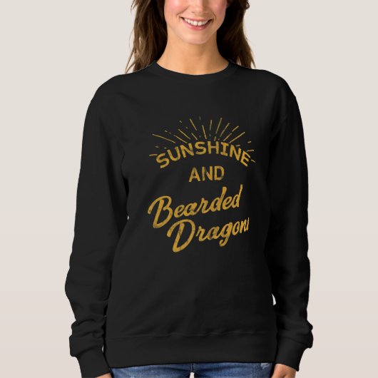 Sunshine Bearded Dragons  Retro Lizard Report Trui (Voorkant)