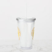 Sunshine bedankt leraar moderne elegant acryl drinkbeker (Rechts)