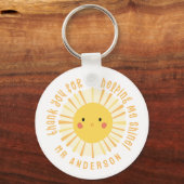 Sunshine bedankt leraar moderne elegant sleutelhanger (Voorkant)