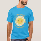 Sunshine bedankt leraar moderne elegant t-shirt (Voorkant)