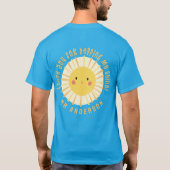 Sunshine bedankt leraar moderne elegant t-shirt (Achterkant)