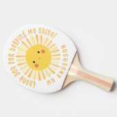 Sunshine bedankt leraar moderne elegant tafeltennisbatje (Zijkant)