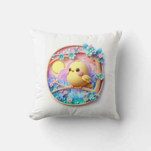 Sunshine Birdie Baby Pillow Kussen (Voorkant)