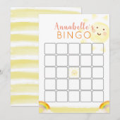 Sunshine Birthday Bingo Game Kaart (Voorkant / Achterkant)