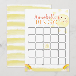 Sunshine Birthday Bingo Game Kaart
