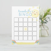 Sunshine Birthday Bingo Game Kaart (Staand voorkant)