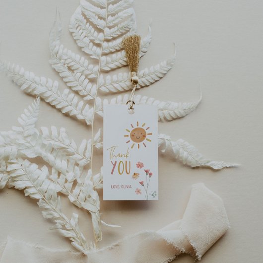 Sunshine Birthday Gift Label Cadeaulabel