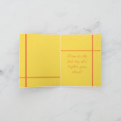Sunshine Birthday Kaart (Binnen)